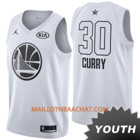 Maillot NBA Golden State Warriors Stephen Curry 30 2018 All-Star Jordan Brand Blanc Swingman - Enfant